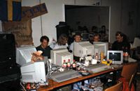 The infamous swedish corner at one of the Fried Bits parties - don't ask, we won't tell.